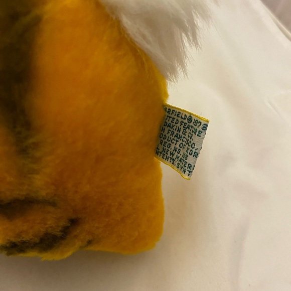 Vintage Garfield Easter Bunny Rabbit Ears Fishing Pole Dangling Carrot Dakin - Picture 10 of 15